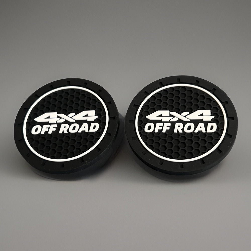 Car Cup Holder Coasters 2pcs Non Slip 2.75in Sequoia Tacoma 4x4 Off Road New